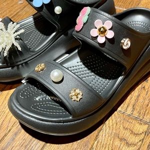 Classic Crush Style Crocs - Platform slides/sandals